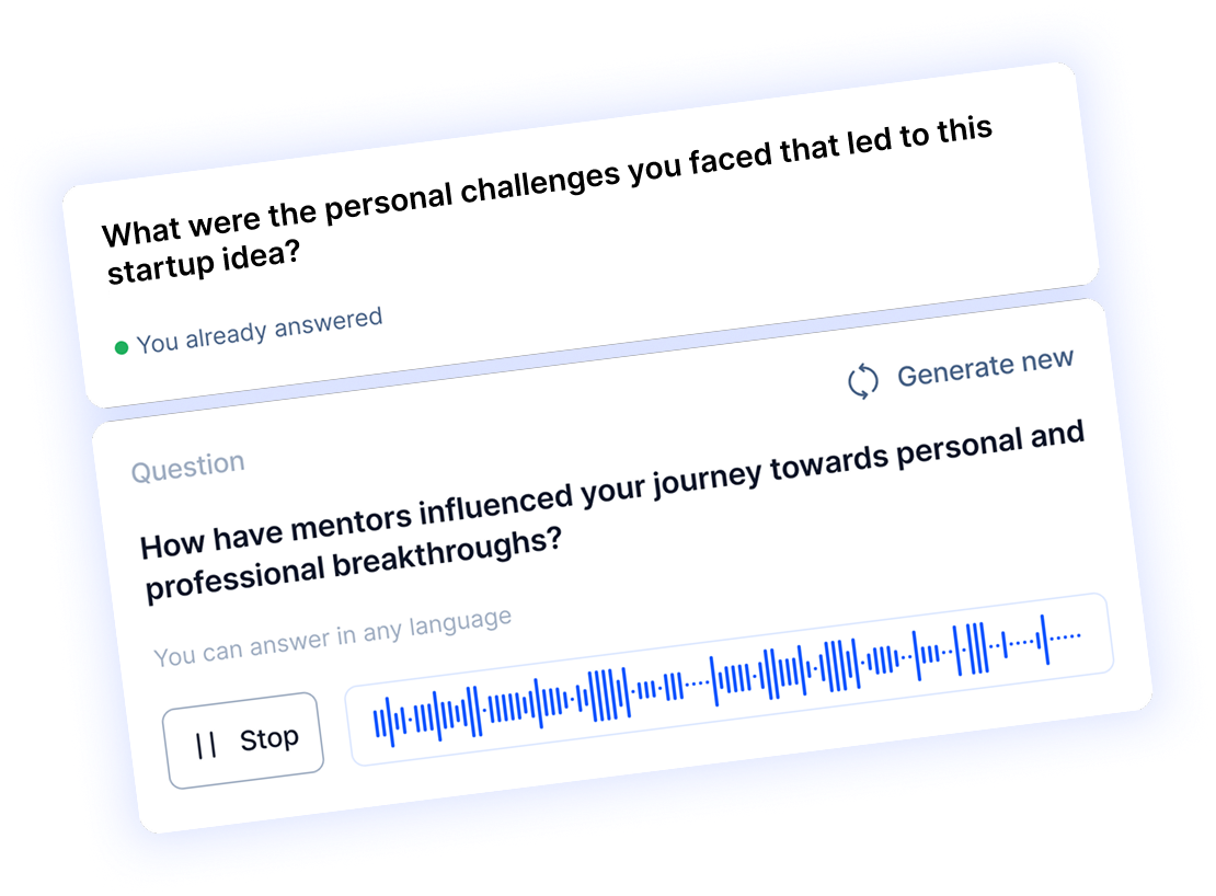 2PR.io Interview Interface